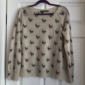 360 Cashmere Skull Sweater